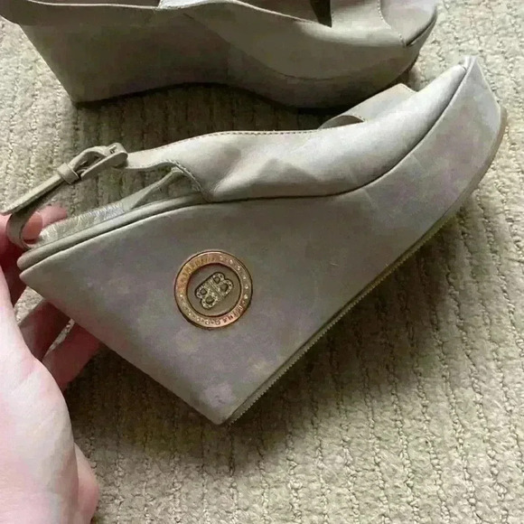 Baldinini Nude Leather Platform Shoe, high platform shoes size 38 EUR. - Picture 6 of 13